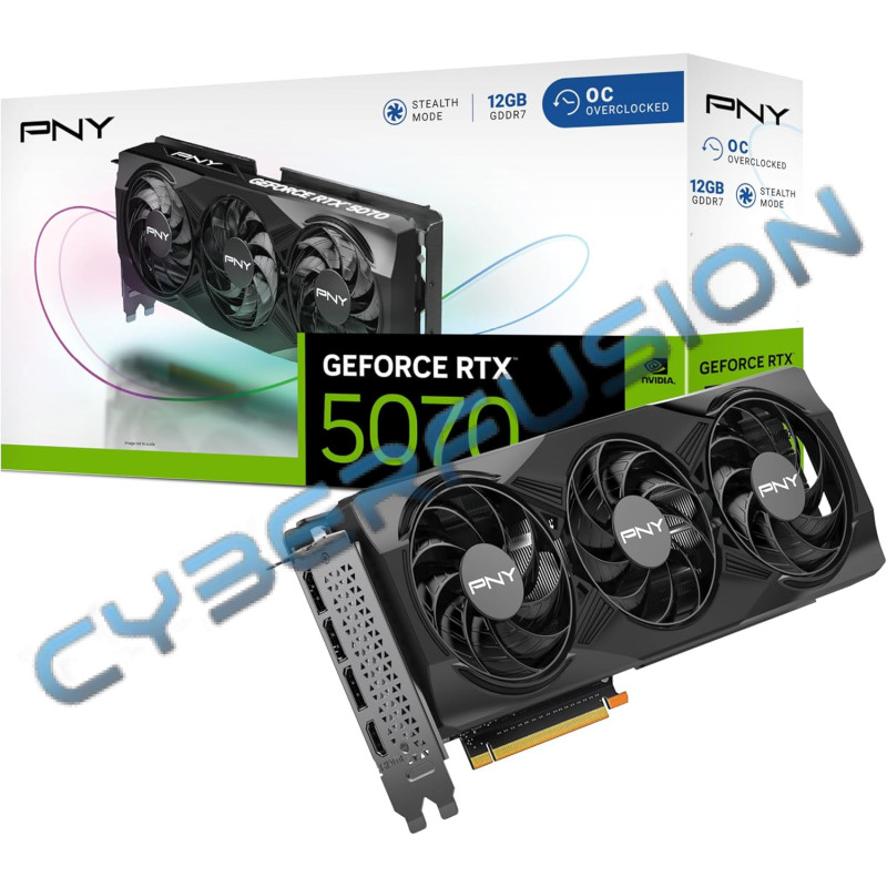 PNY GeForce RTX 5070 Triple Fan OC- PNY GeForce RTX 5070 Triple Fan OC-