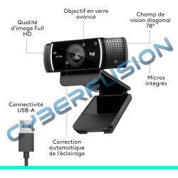 Logitech Pro Stream C922 Full HD (Noir)