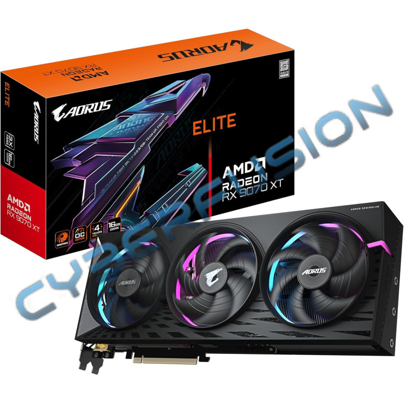 Gigabyte Radeon RX 9070 XT Aorus Elite 16Go Gigabyte Radeon RX 9070 XT Aorus Elite 16Go