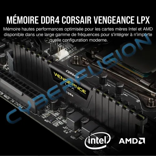 Corsair Vengeance LPX 3600Mhz 32GO noir