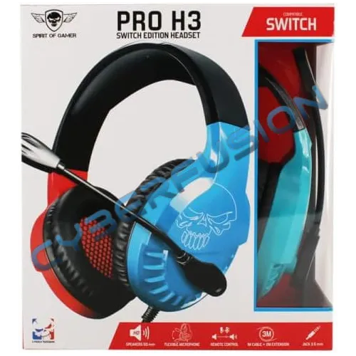 Spirit of Gamer Pro H3 Switch – Son Immersif & Confort | CyberFusion