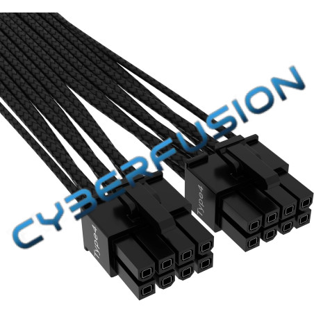 Corsair 12VHPWR - 1x PCIe 12+4 pins (Noir)